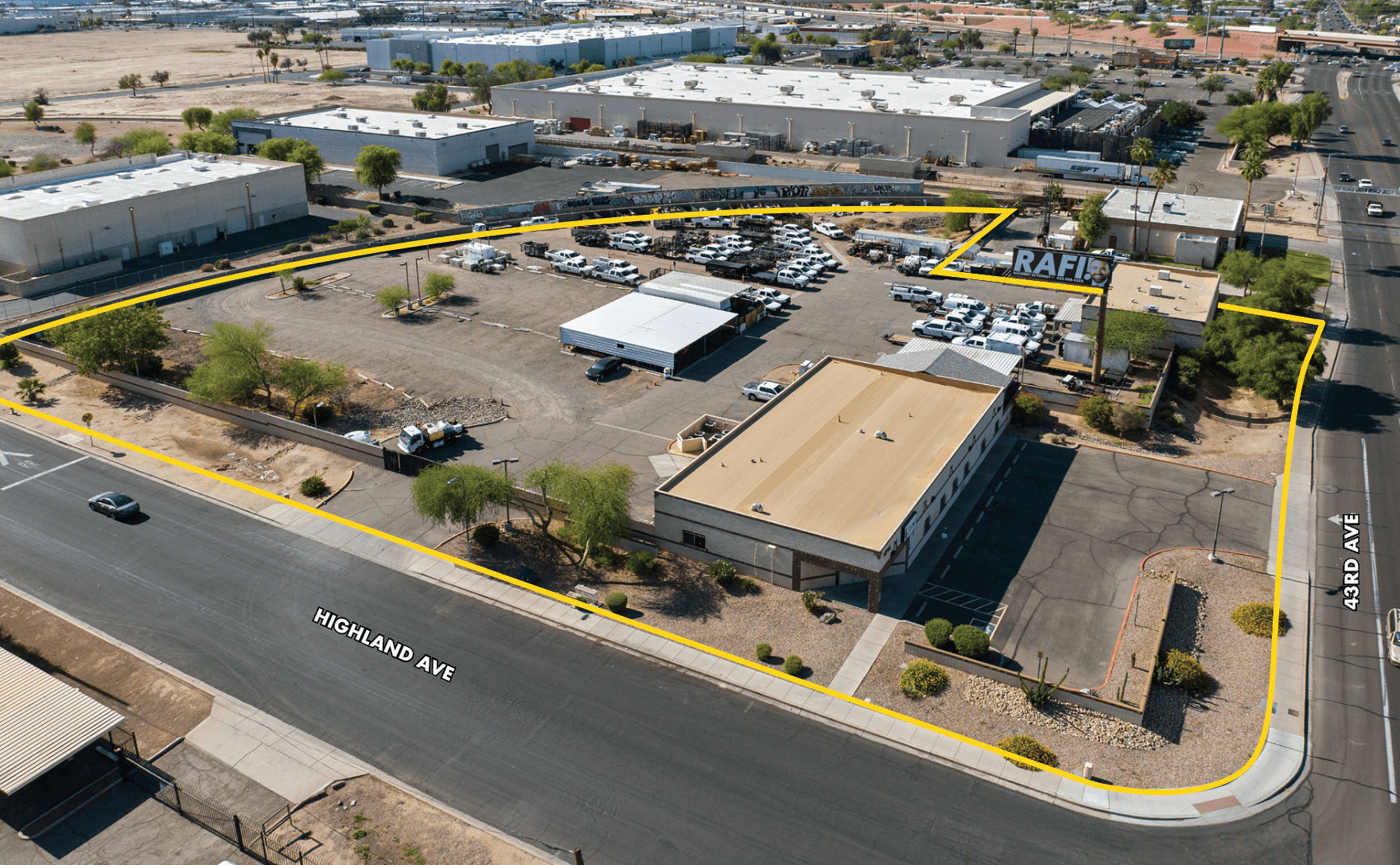Phoenix Industrial Lease: 4714 N 43rd Ave IOS Property Leased in Grand Avenue Submarket as Outdoor Storage Demand Intensifies